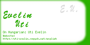 evelin uti business card